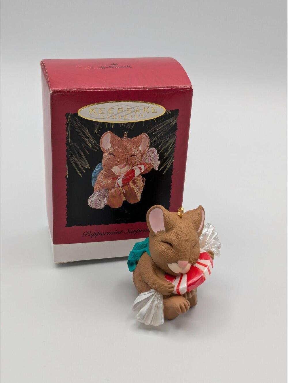 Hallmark Keepsake Peppermint Surprise 1996, Vintage Christmas Ornament
